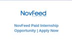 NovFeed Paid Internship Opportunity