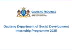 Gauteng Department of Social Development Internship Programme 2025