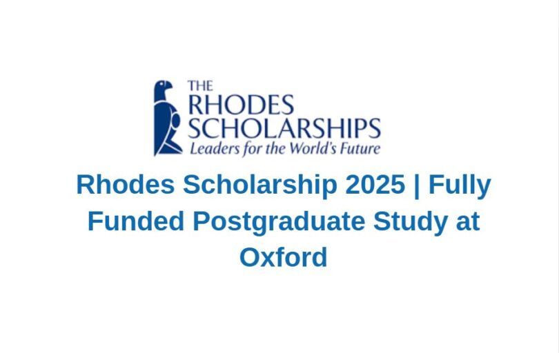 Rhodes Scholarship