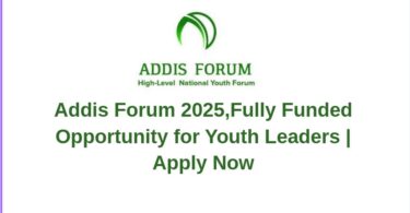 Addis Forum 2025,Fully Funded Opportunity for Youth Leaders